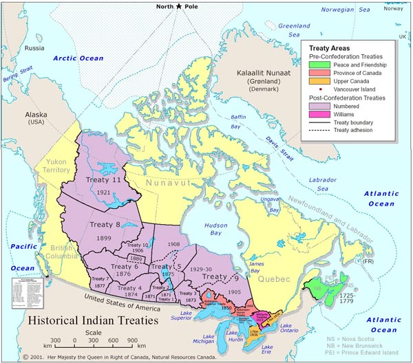 Treaty Map of Canada